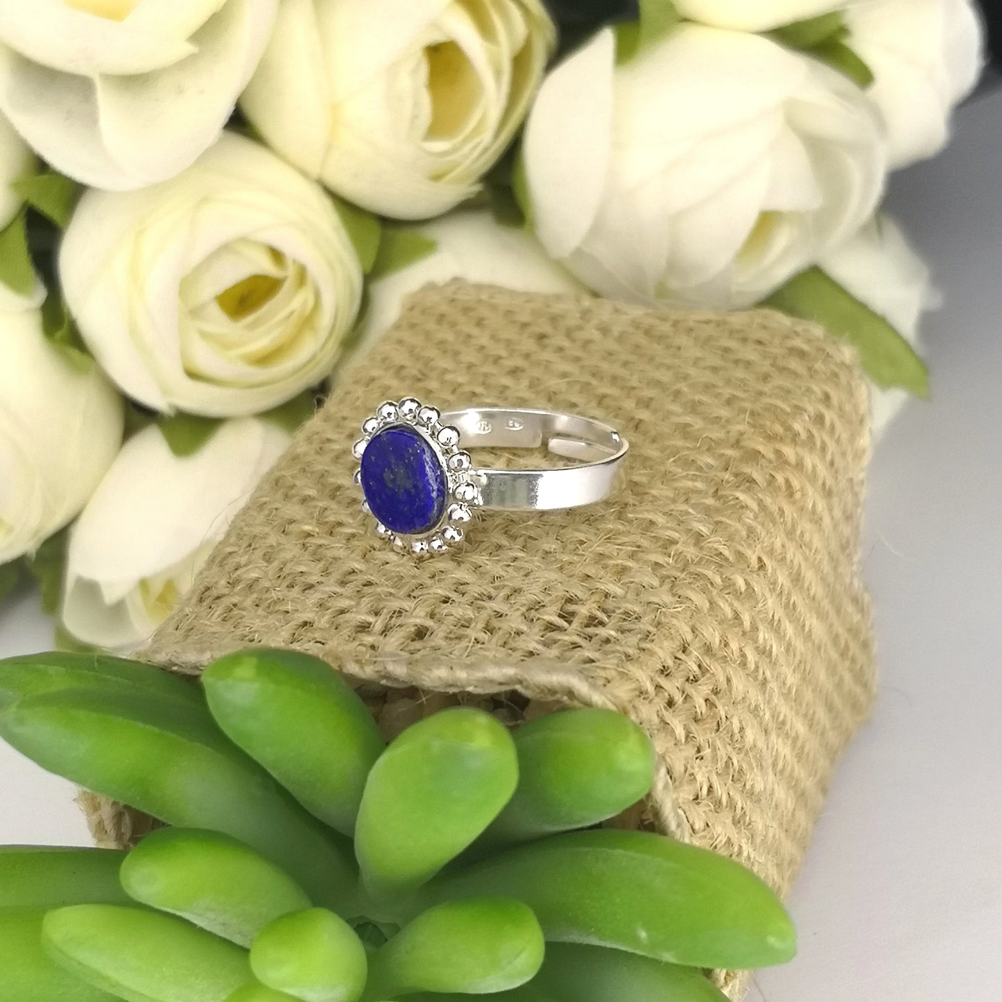 Bague argent et lapis lazuli