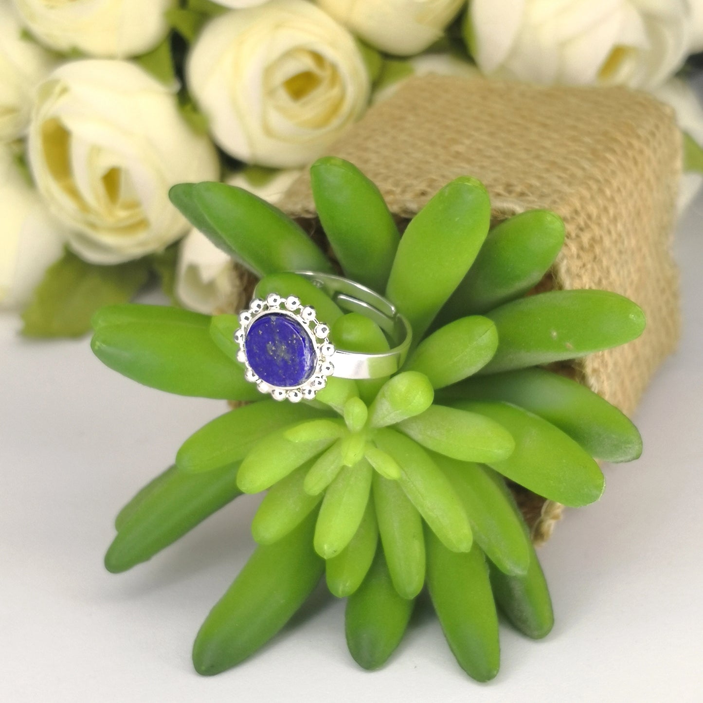 bague argent 925 et lapis lazuli